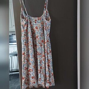 Bershka Floral Mini Dress Cottagecore Summer Chic Soft Girl Aesthetic Y2K Vibe